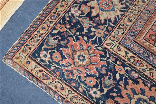 A Caucasian brick red ground carpet 280 x 273cm